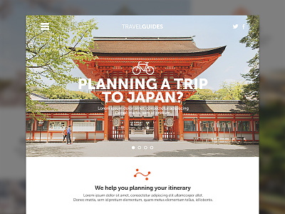 Japan Travel Concept