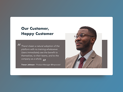 Testimonial daily ui design desktop flat minimal testimonial testimonials testimony typography ui ux web website