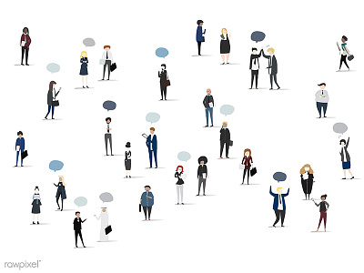 Business chat illustration vector