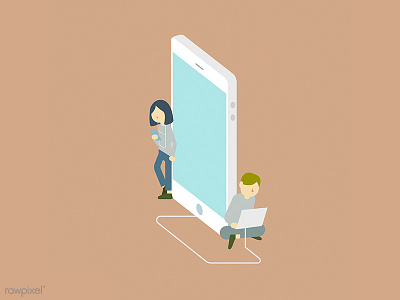 Social addicted illustration vector