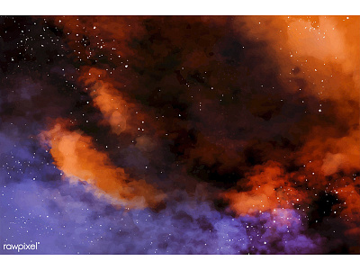 Space Exploration 7 background digital galaxy orange painting purplr space universe vector