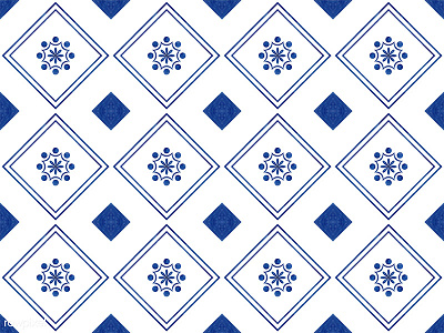 Classic Vintage Pattern : Blue Diamond blue diamond free illustration pattern seamless symmetry tile vector vintage