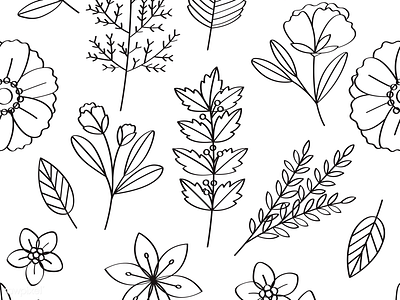 Doodle flowers doodle flowers pattern