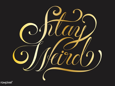 Stay Weird graphic lettering stay typography vector weird