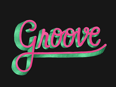 Groove! graphic groove lettering typography vector