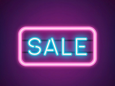 Neon : Sale graphic graphic design neon sale sign vector