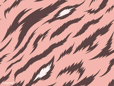 Animal Print : Funky Tiger funky graphic illustration pattern pink tiger vector