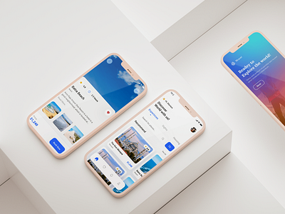 Travel App UI animation branding graphic design ui