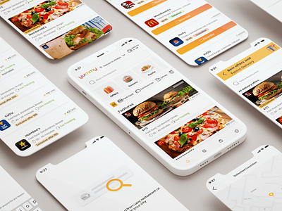 Food Delivery App UX/UI graphic design ui