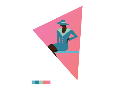 80s Fashion: Personal Project 1980s colors fashion flat illustration model