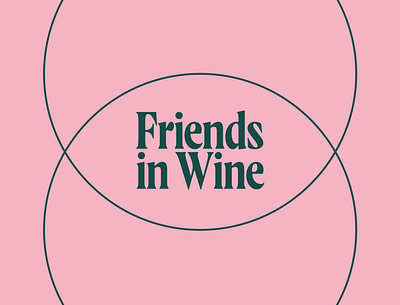 Friends in Wine Identity 2d animation branding design logo logotype tyopgraphy type vector