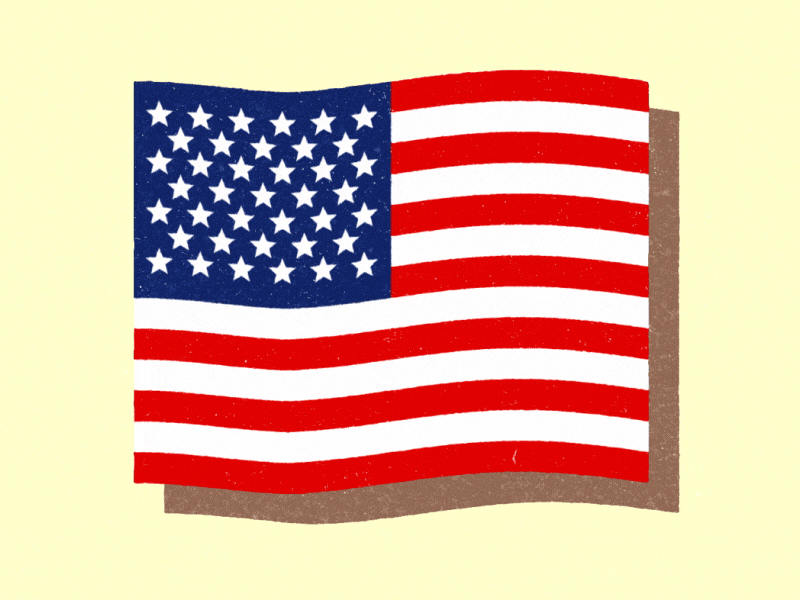 'merica 2d aftereffects america animation animation 2d flag