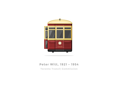 Peter Witt canada flat illustration miniature rocket streetcar toronto transit ttc