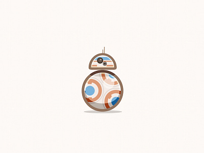 BB-8 awakens ball bb8 droid force icon illustration robot star wars vector