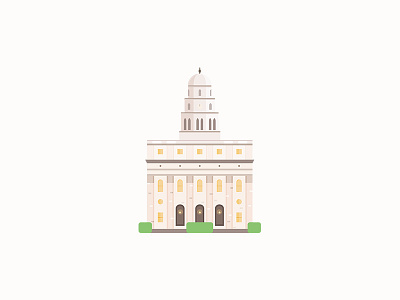 Nauvoo Temple architecture building graphic illustration lds logo nauvoo religion temple