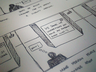 Quick storyboarding sketches storyboarding