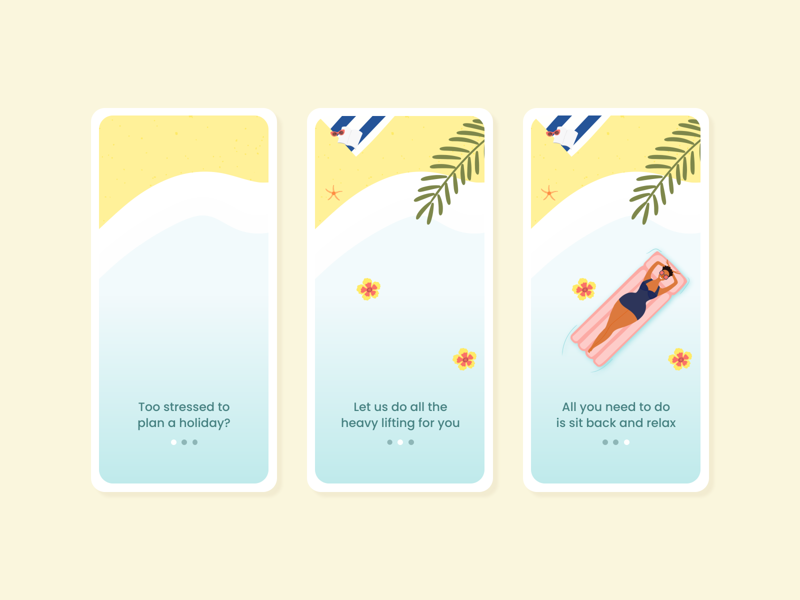 Compass Onboarding Slideshow by Olivia OLeary on Dribbble