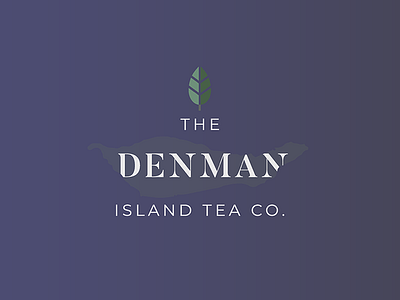 Denman Island Tea Logo brand and identity branding corporate branding design graphic design illustration logo tea vector