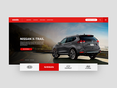 Wigo - Start Page automobile car chevrolet clean design ecommerce flat hyundai icon interface kia logo minimal nissan slider ui ux web webdeisgn website