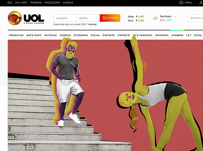 Grupo UOL /// illustration art artwork collage design digital flat illustration minimalist ui vector