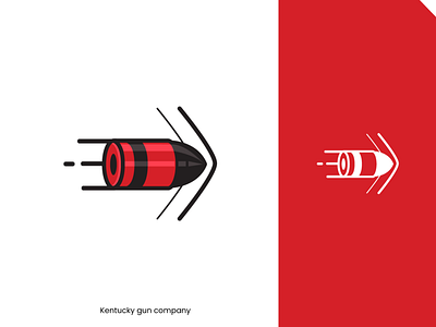 Kentucky gun company. branding branding agency bullet clean corporate design gun logo mark symbol