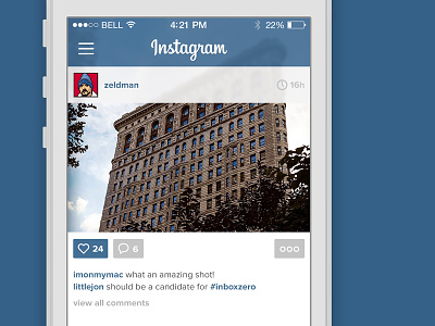 Instagram Flat apple blur filters flat instagram ios mobile photos ui ux