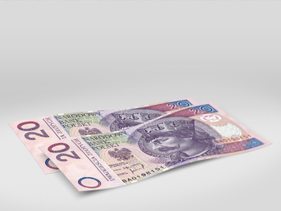 Zloty bills cash currency dollar money photoshop polish zloty