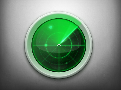 Radar gray green ping radar search