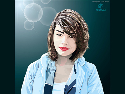 Vector Portrait cover design graphic illustration portrait vector woman