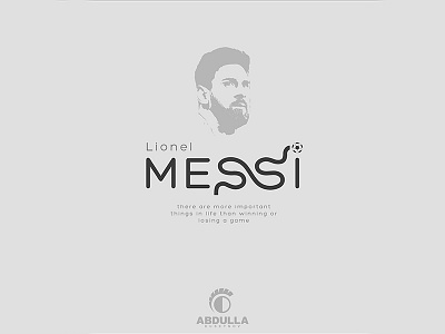 Lionel Messi Typography Concept concept illustration lionel logo messi project typography