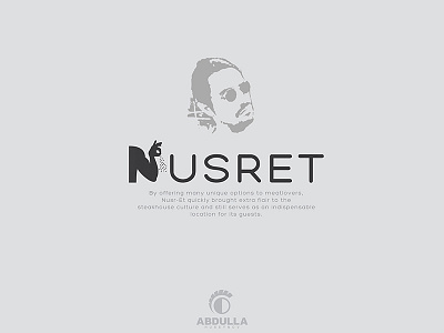 Nusret Typography Concept concept illustration logo nusret project saltbae typography