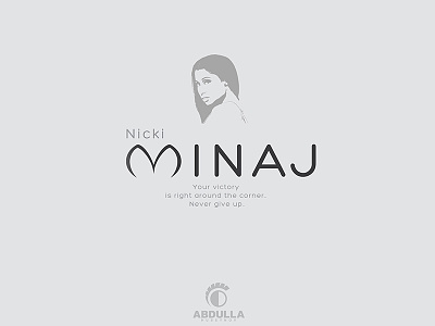 Nicki Minaj Typography Concept concept design graphic illustration logo minaj nicki project typography
