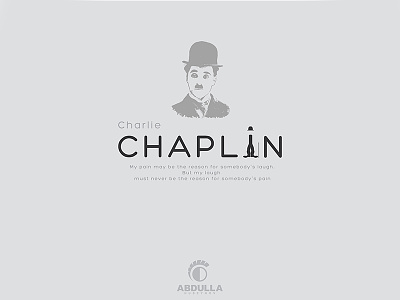 Charlie Chaplin Typography Concept