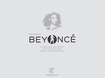 Beyonce Typography Concept beyonce concept illustration logo messi music project queen queenb typography