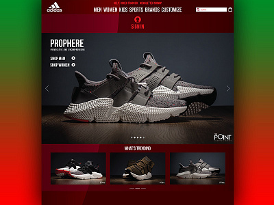 Website Concept for Adidas adidas interfacedesign site ui uiux ux web webdesign website