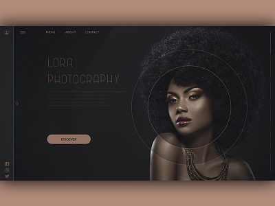 Website Design for Lora Photography agency desigagency interfacedesign site slothgroup ui uiux ux web webdesign website