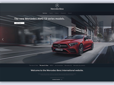 Website Concept for Mercedes Benz agency desigagency interfacedesign site slothgroup ui uiux ux web webdesign website