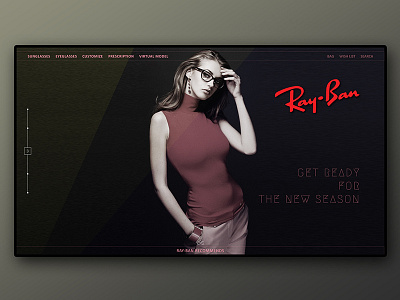 Website Concept for Ray-Ban