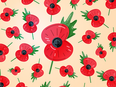 Poppy armistice day illustration lest we forget vector