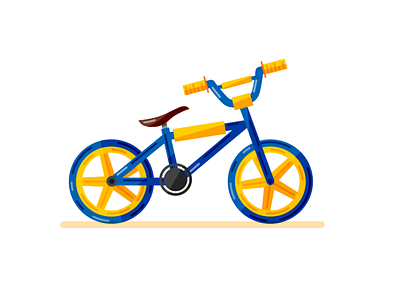 Bmx bike illustration vector