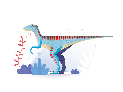 Clever Girl dinosaur illustration jurassic park movie raptor vector