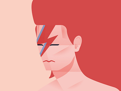 Ziggy Stardust david bowie illustraion vector ziggy stardust