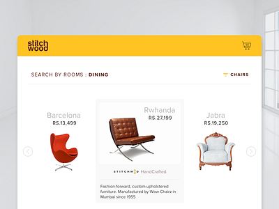 Stitchwood Web Portal customise decor designcoz designstudio ecommerce furniture house interiors uidesign uxdesign