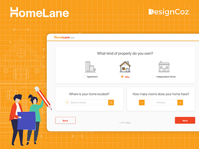 The UX Design Process for Homelane's Requirement Gathering Flow