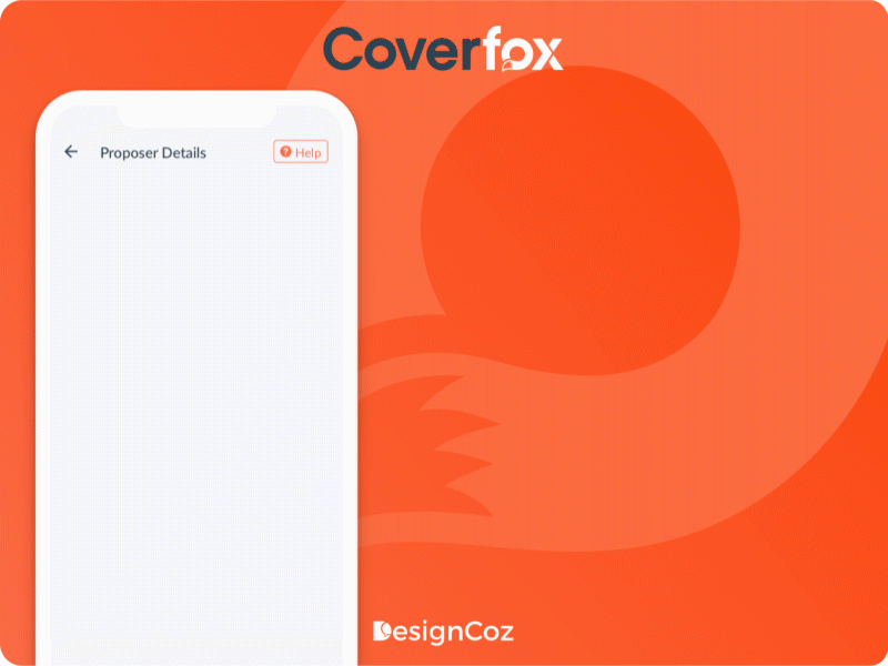 UI Animation: Coverfox Insurance