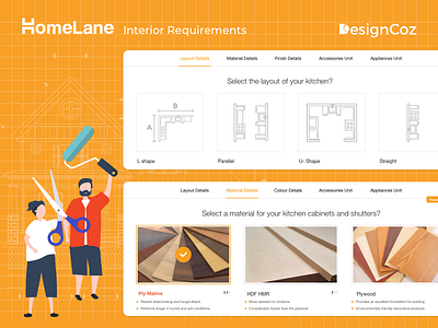 The UX Design Process for Homelane's Interior Requirements agency decor decorate designcoz designstudio furniture homelane illustration interior design interior designs interiors kitchen minimalism requirement startup ui uidesign ux uxdesign website