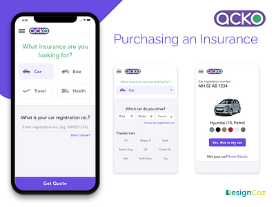 Acko General Insurance Mobile App