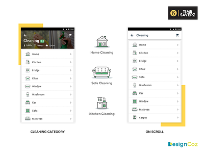 The UX Design Process for Timesaverz App agency designcoz designstudio mobile app mobileui order startup timesaverz ui uidesign uxdesign website