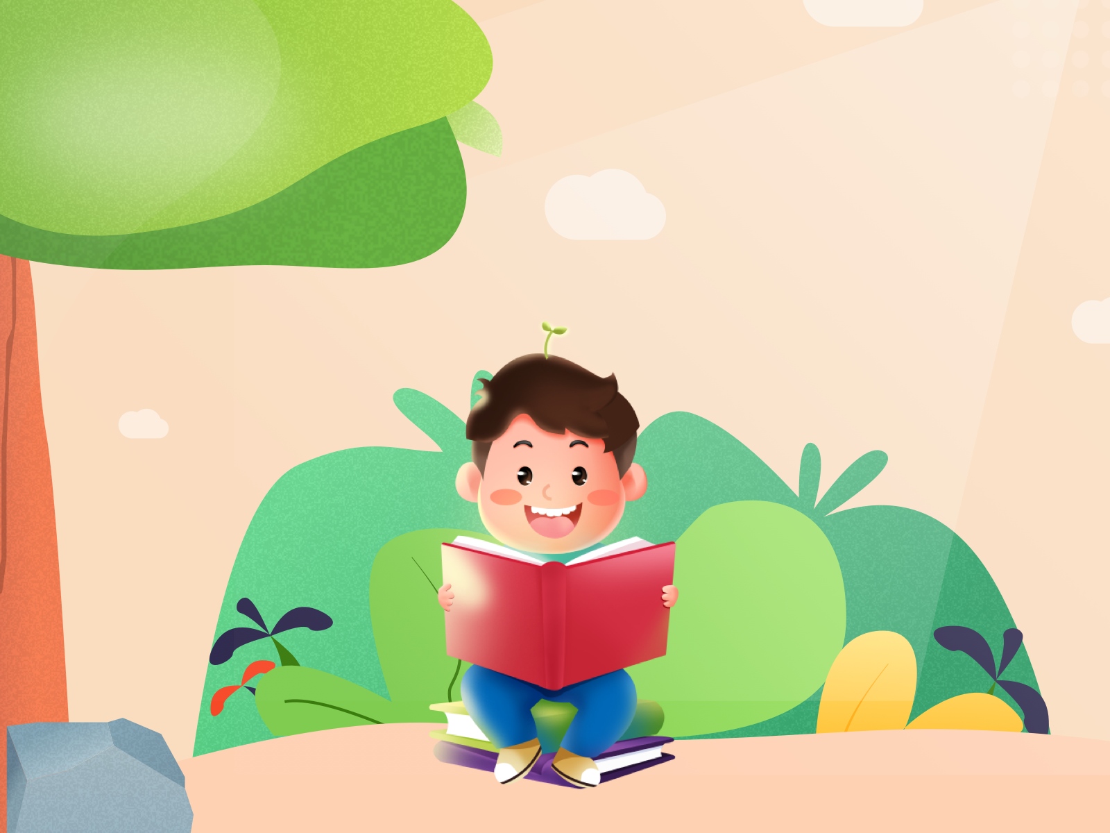 illustrations by Yining on Dribbble