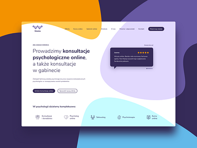 Wamka Website Redesign - WIP branding design desktop flat header headline hero home modern navigation page psychology reference services shapes ui ux web website